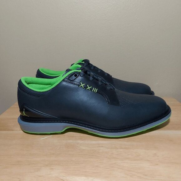 Nike Jordan ADG 5 Wide Spikeless Golf Shoes Black Green FQ7874-002 Men's Size 10 - Picture 1 of 7